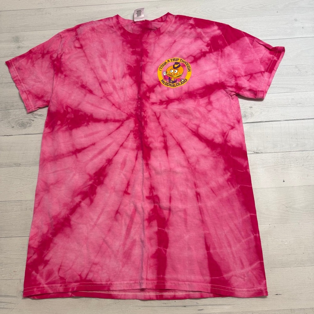 McDonald's i took a‎ trip through McDonald land promotional shirt pink adult med